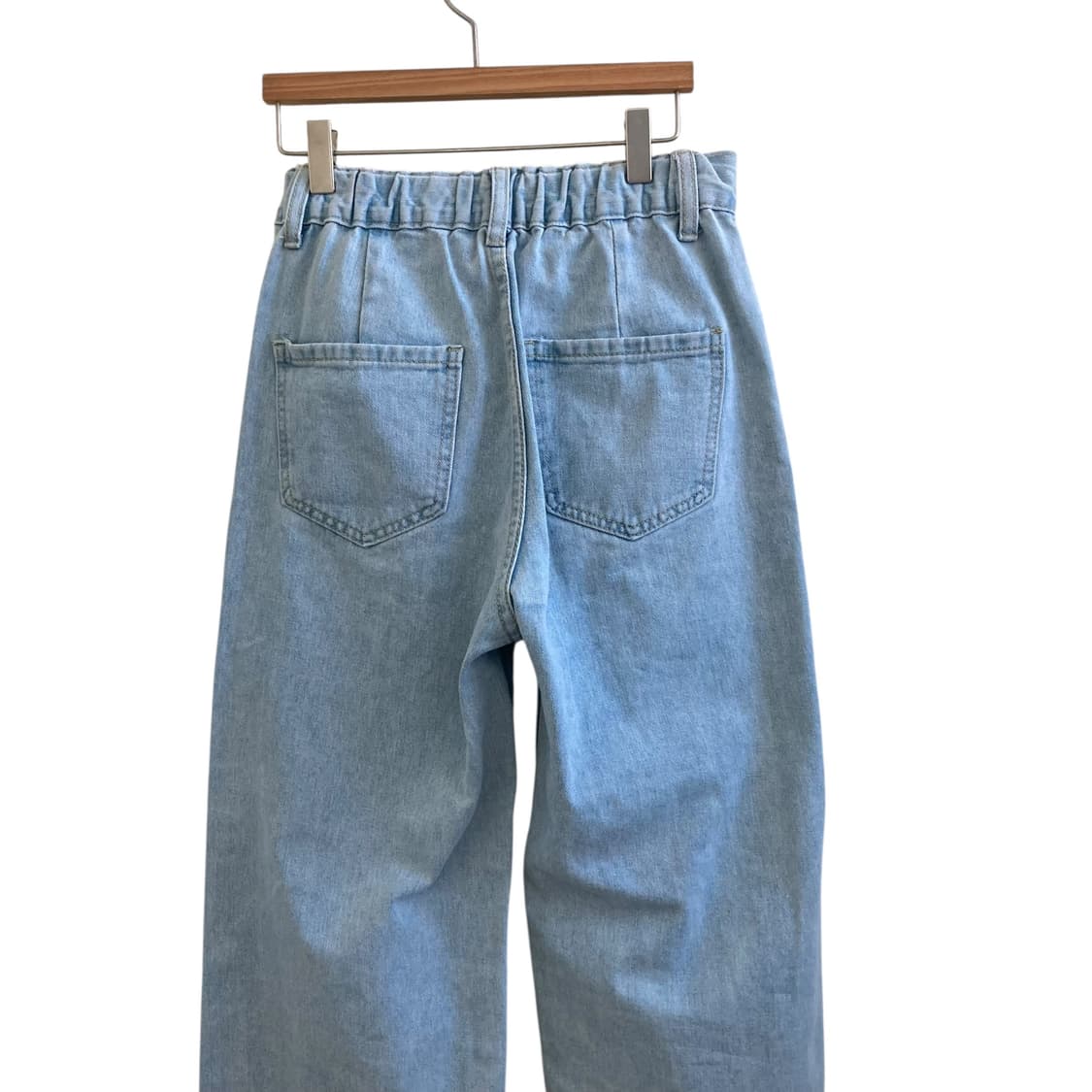 연청 대님 와이드팬츠 청바지  상품이미지2