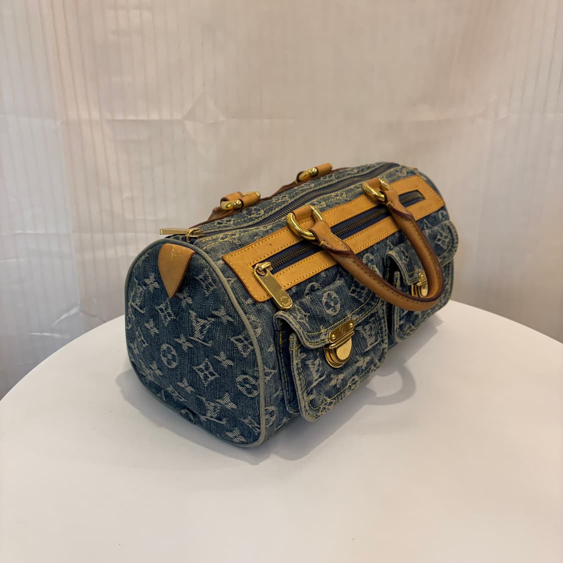정품 루이비통 스피디30 데님 모노그램 토트백     상품이미지2