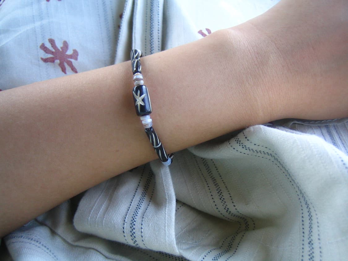 black mist bracelet 블랙 미스트 팔찌 길이조절 매듭 상품이미지7