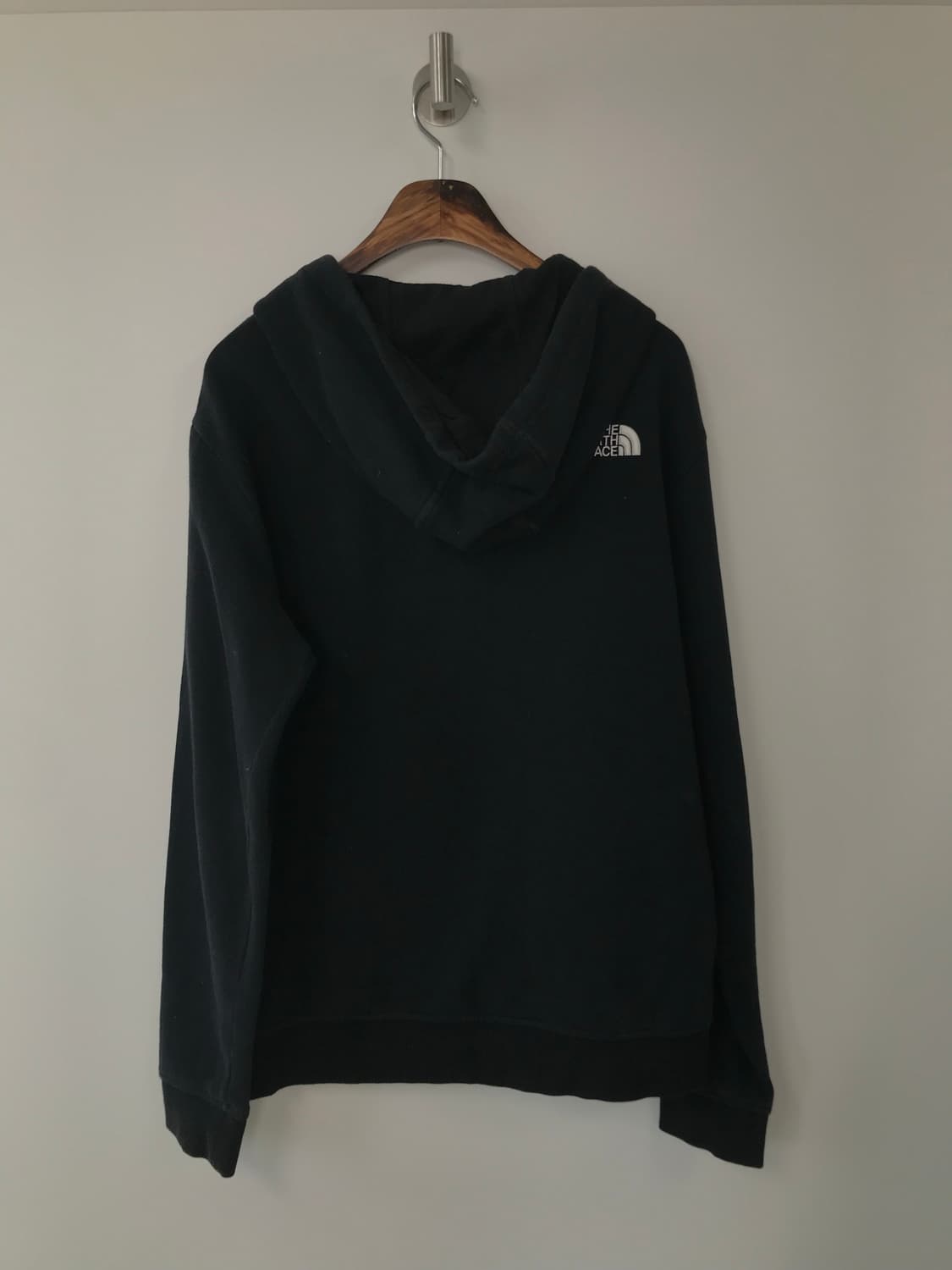 노스페이스 자수로고 블랙 후드집업 상품이미지3