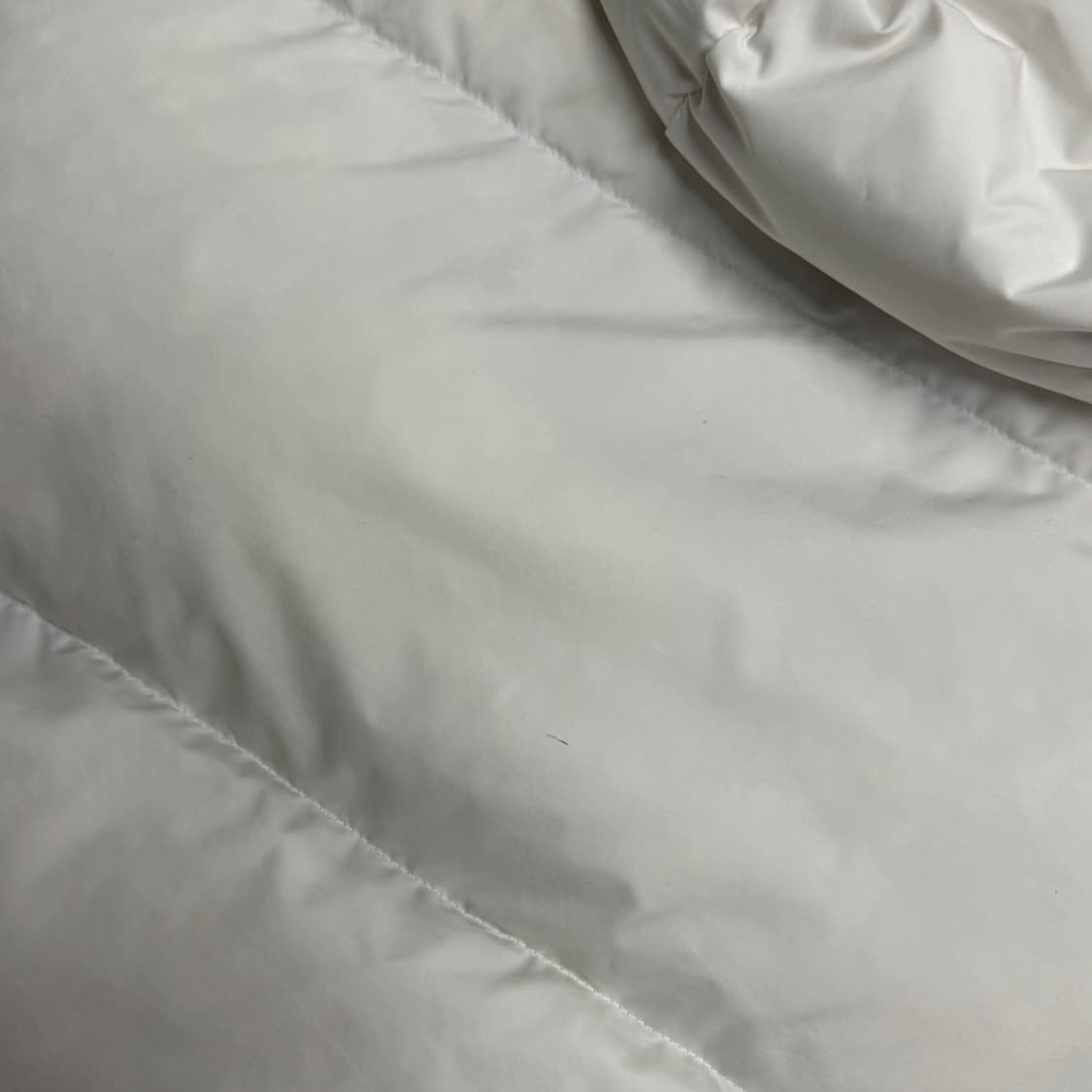 아디다스 화이트 삼선 후드 패딩 3XL 상품이미지9