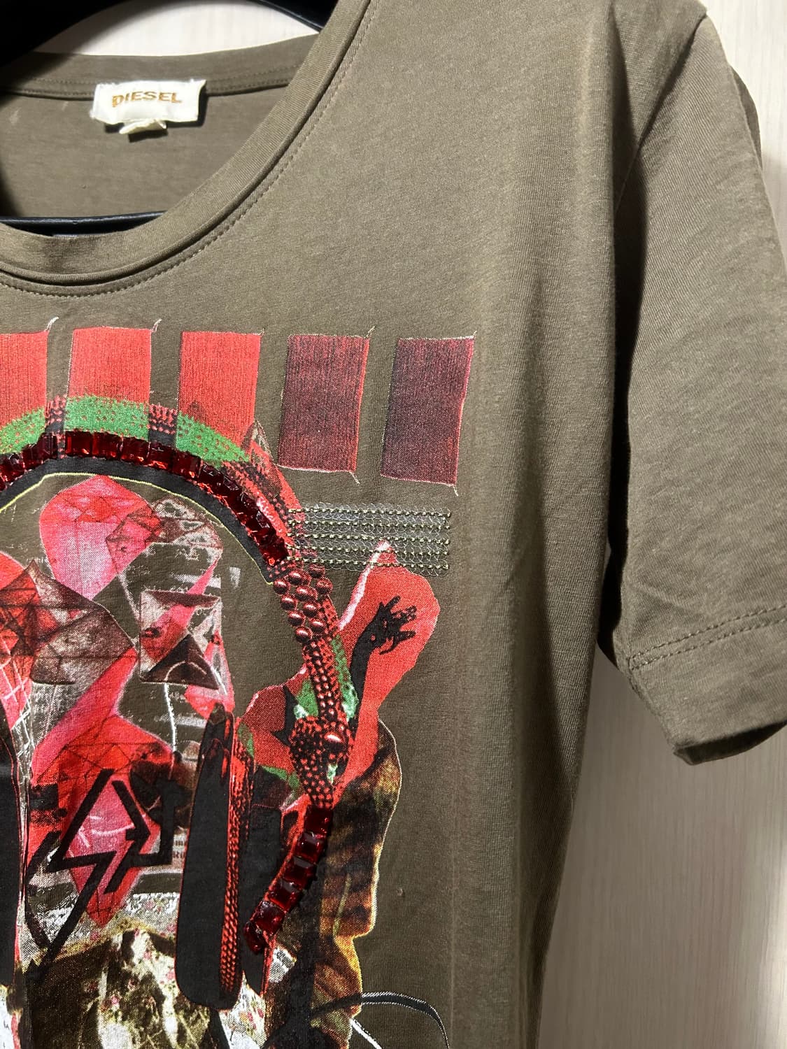 Diesel Eyelet Stud Detail T-Shirt 상품이미지3