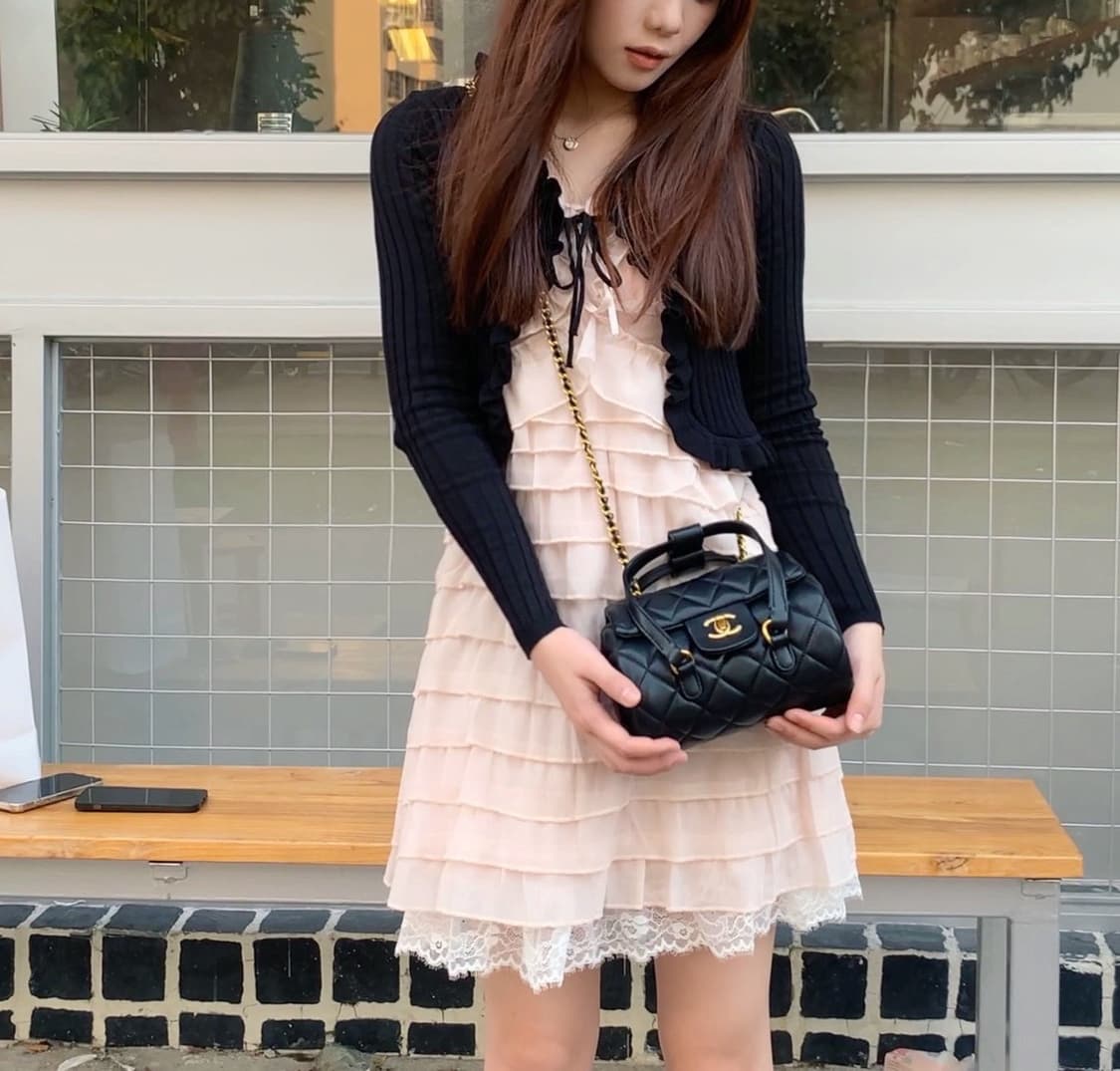  샤넬VIC 보스턴 레더 미니핸들백 체인백 VIP 선물 상품이미지5