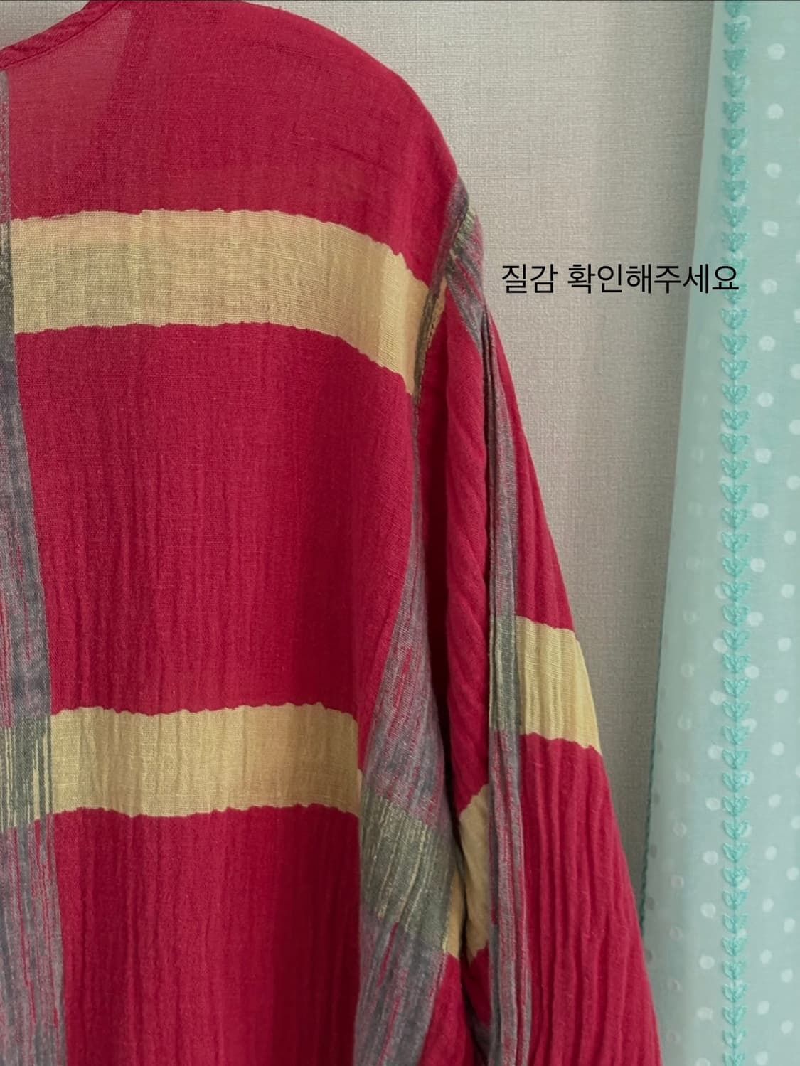 레드 포인트 블라우스 상품이미지4