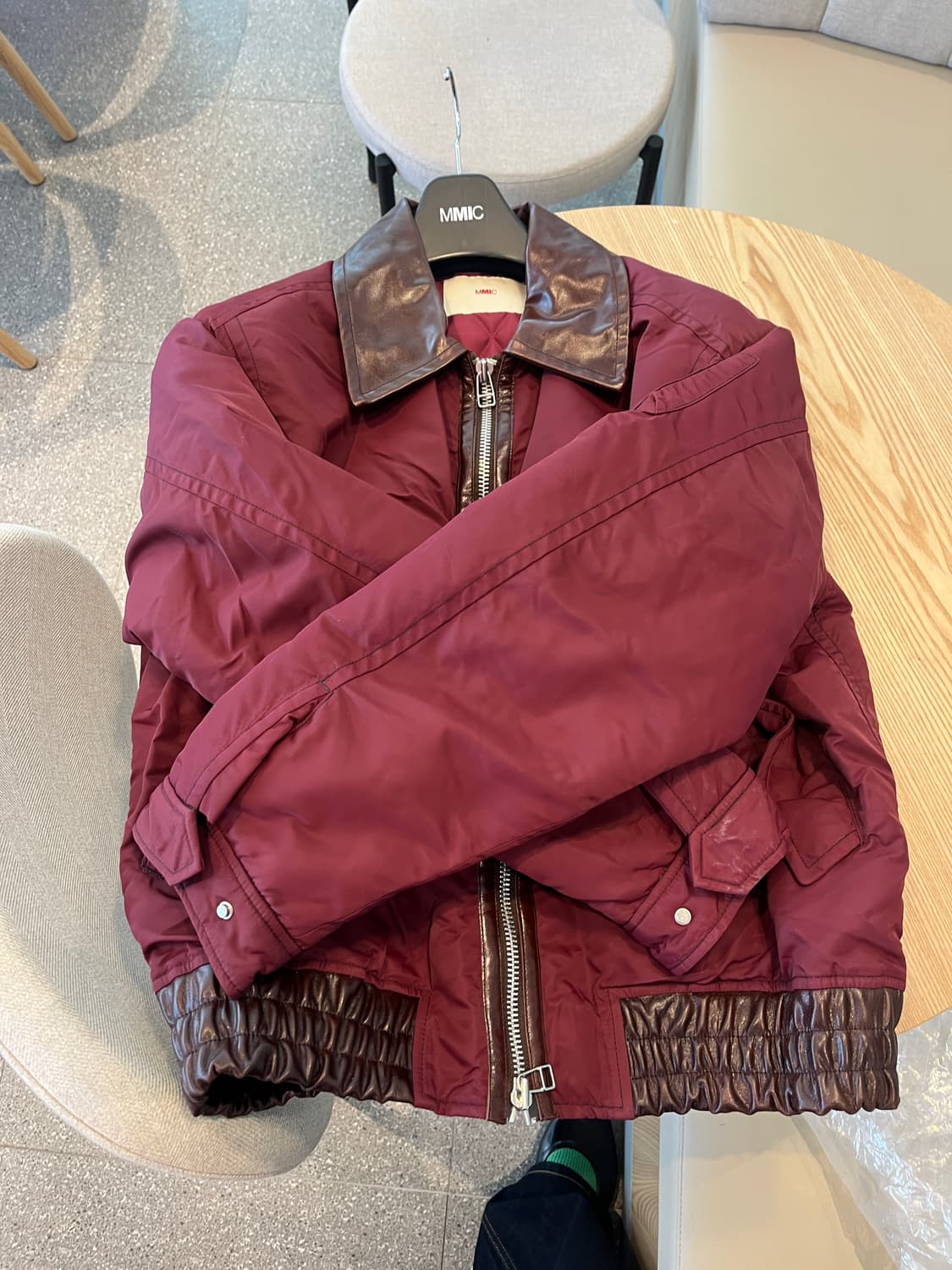 MMIC 로드스터 자켓 와인 새상품 상품이미지4