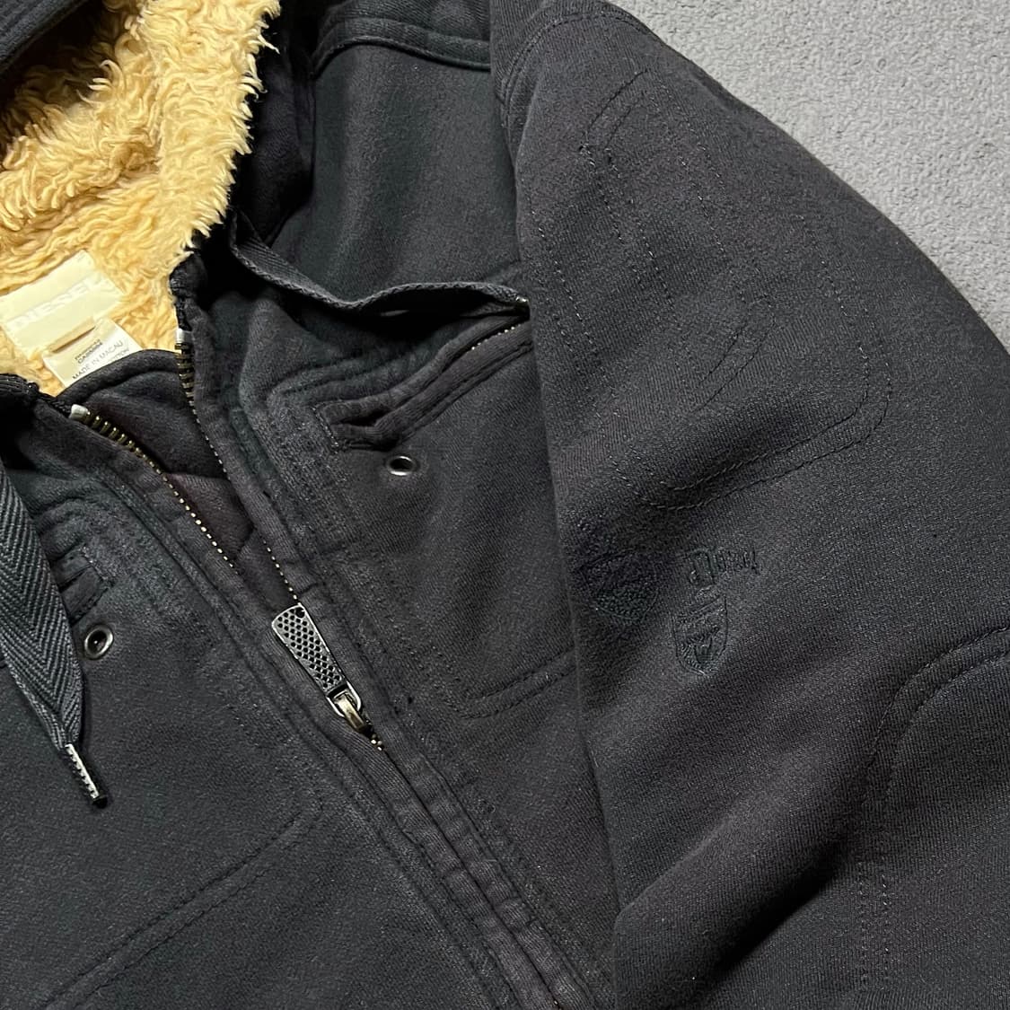 디젤 투웨이 쉐르파 안감 후드집업 상품이미지4