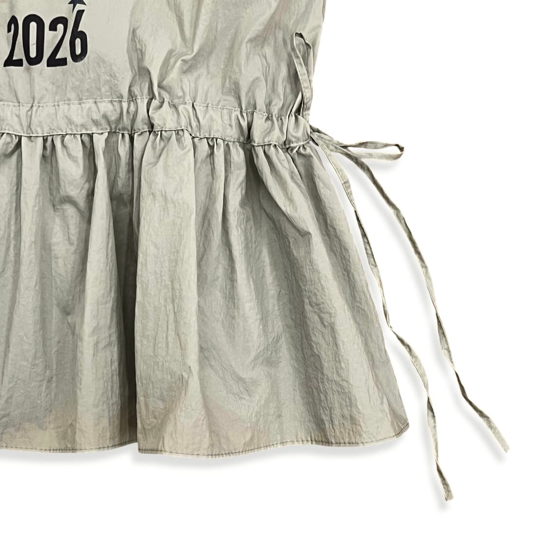 Lettering Nylon Sleeveless Top 상품이미지5