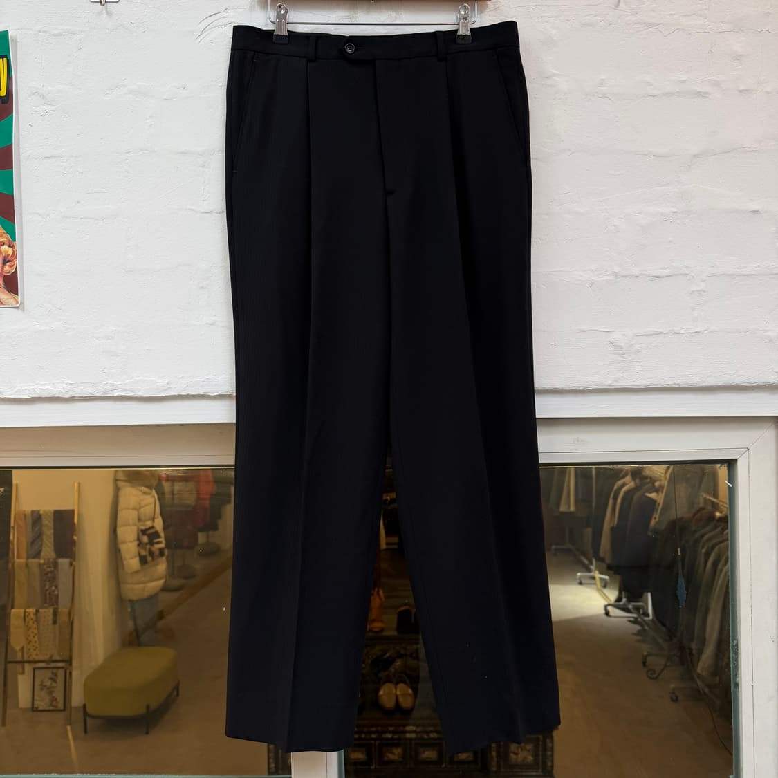 Armani 아르마니 스트라이프 핀턱 트라우저 슬랙스 50 상품이미지1