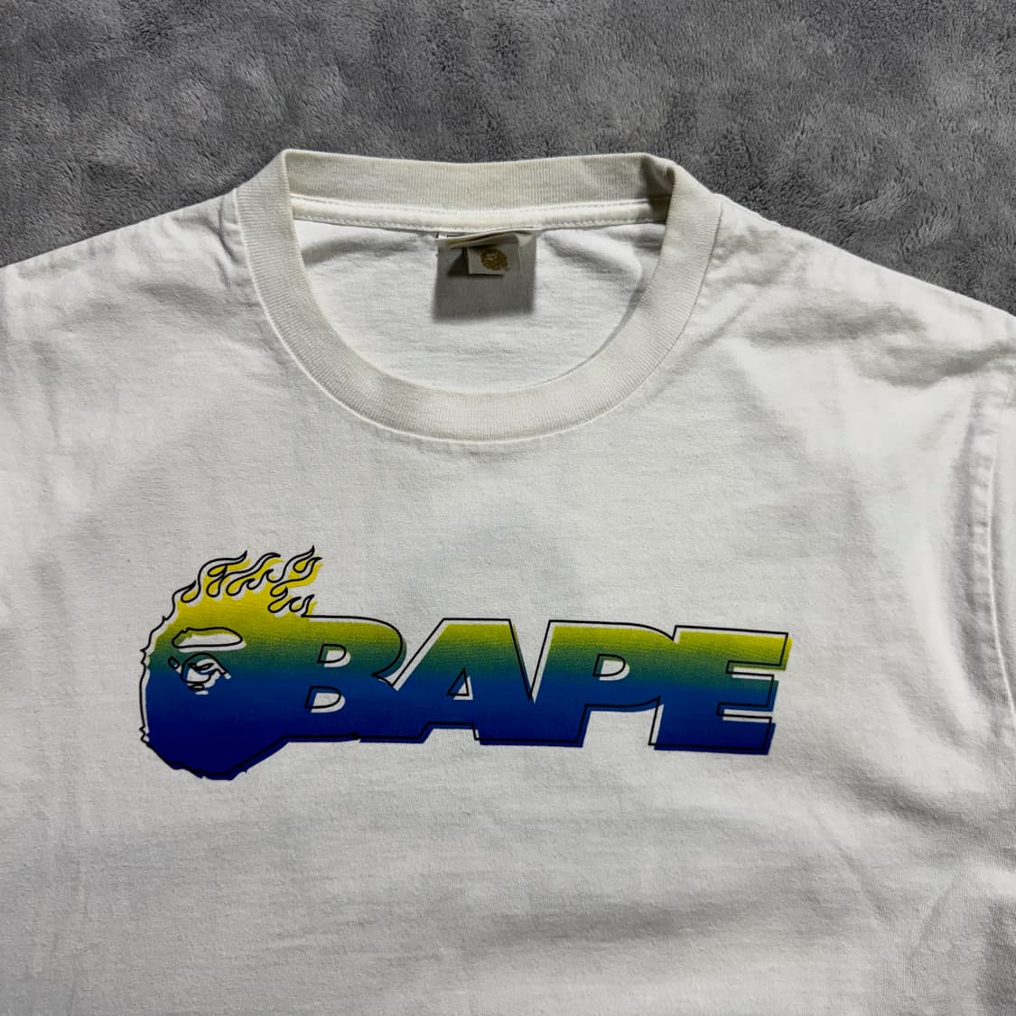 베이프 BAPE 반팔 티셔츠 화이트 상품이미지2
