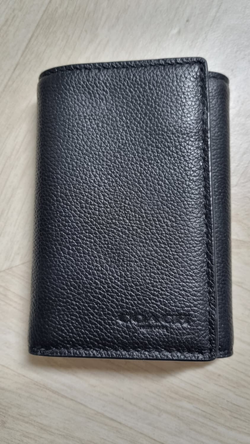 코치 남성 가죽 반지갑 블랙 상품이미지1