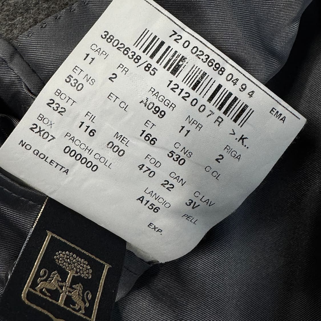 CORNELIANI 캐시미어100 롱 코트 상품이미지5