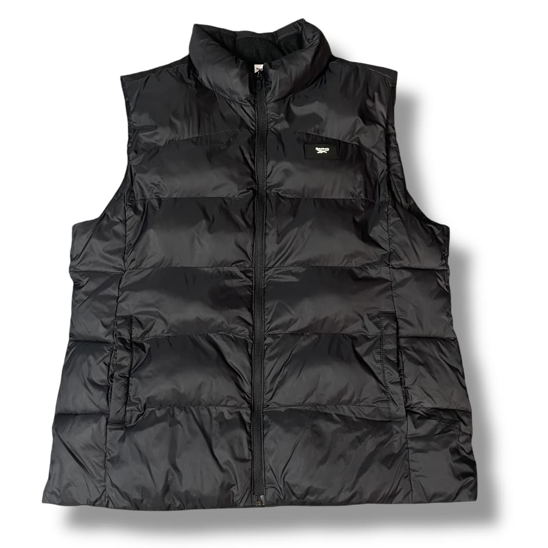 리복 22FW 스몰 로고 블랙 패딩 조끼 XL 상품이미지1