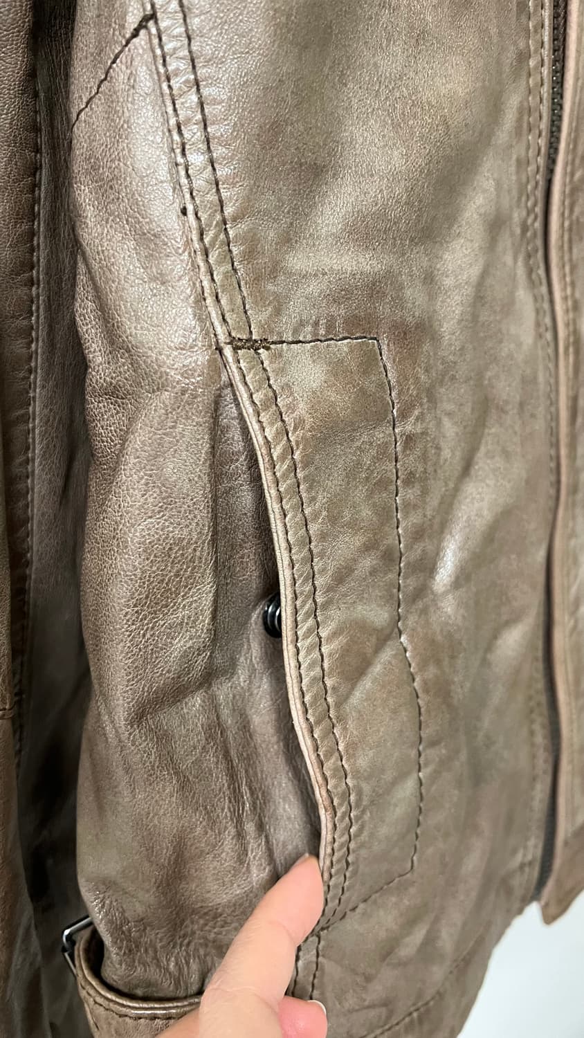 HE by MANGO 양가죽  재킷 상품이미지7