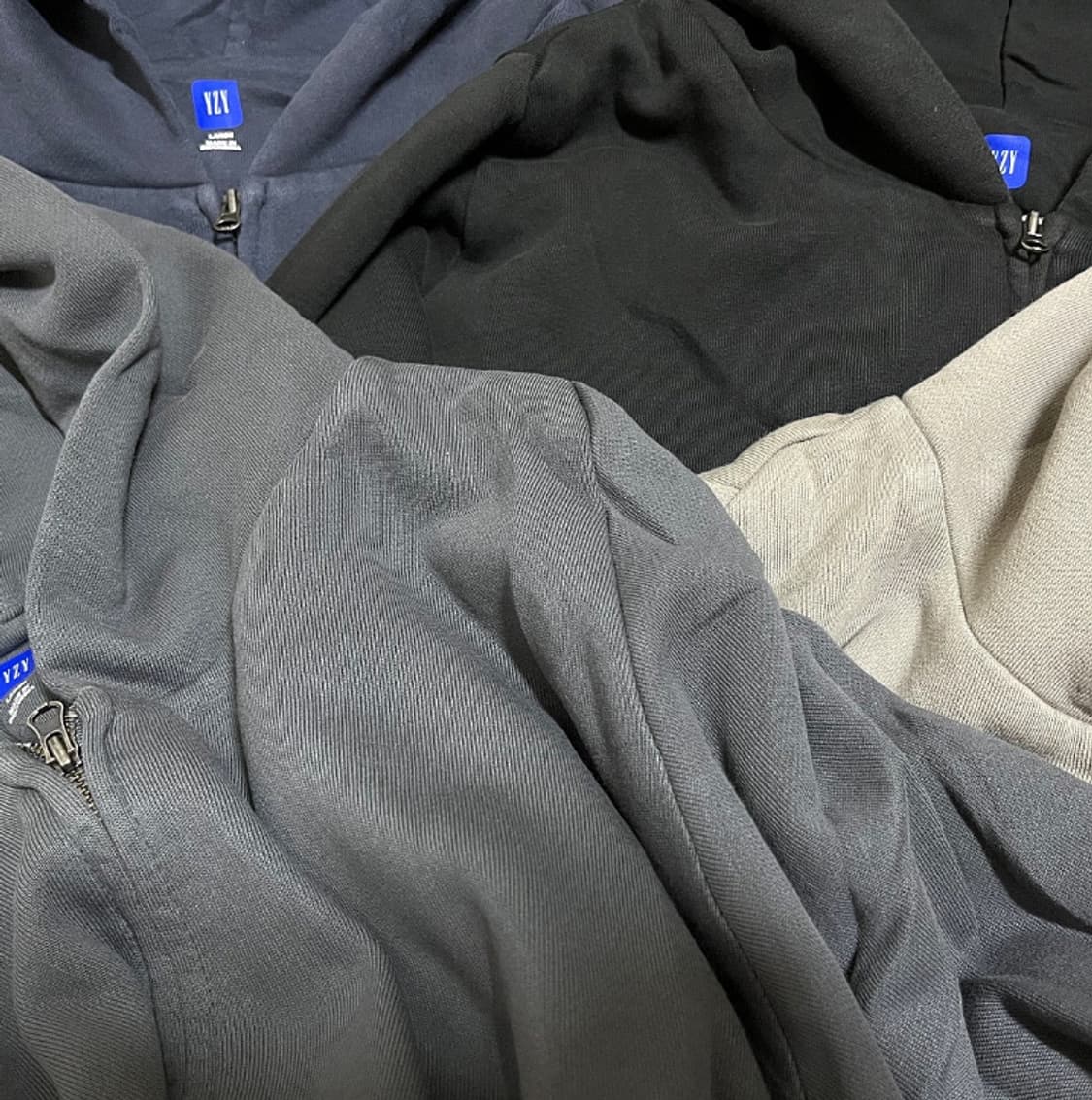 YZY hoodie zip up navy (XXL) 상품이미지1