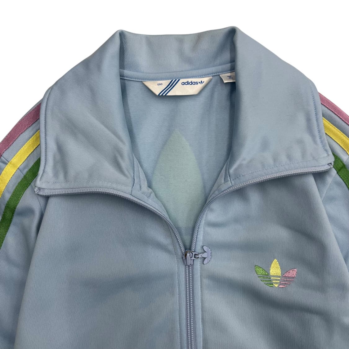 아디다스 여성 파이어버드 레인보우라인 베이비블루 트랙탑 90 상품이미지4