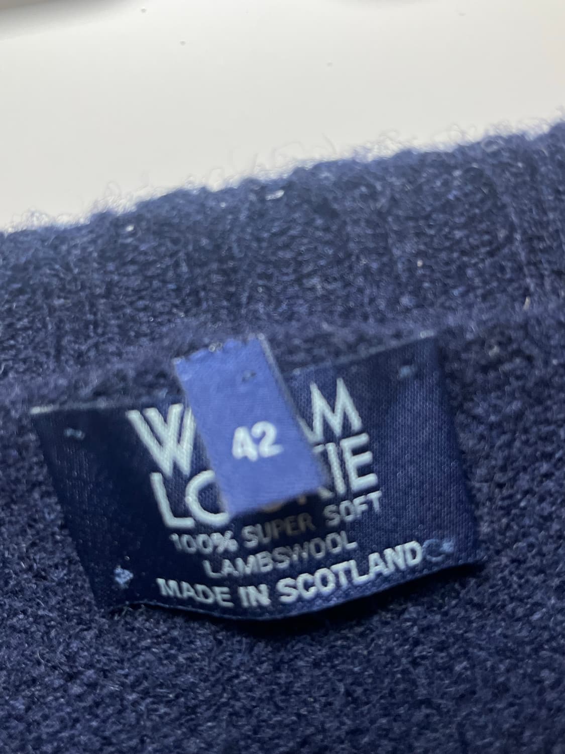 [42] 윌리엄로키 브이넥 니트 네이비 상품이미지6