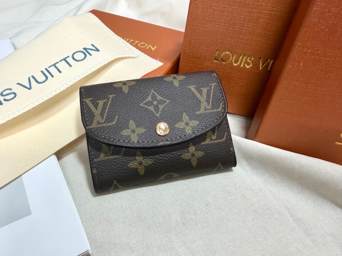 루이비통 모노그램 로잘리 코인퍼스 카드지갑 버건디 풀박스 상품이미지3