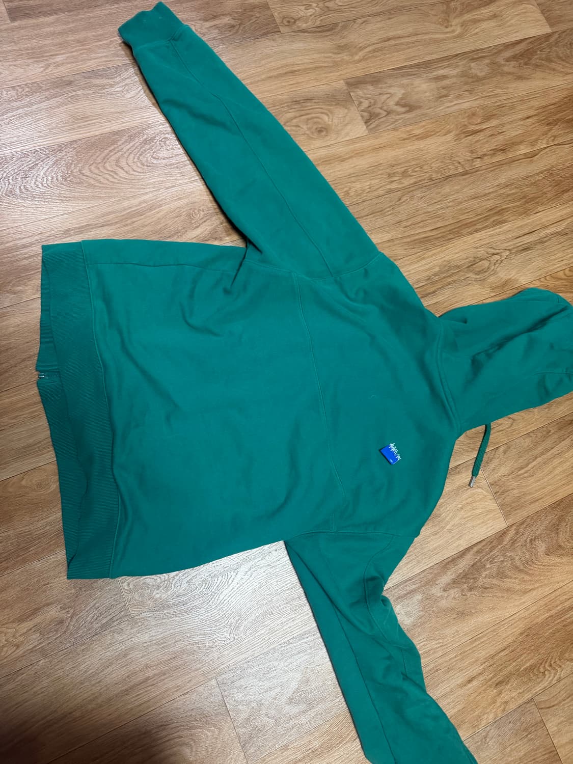 아더에러 시그니피컨트 TRS 태그 후드 집업 01 그린 상품이미지4