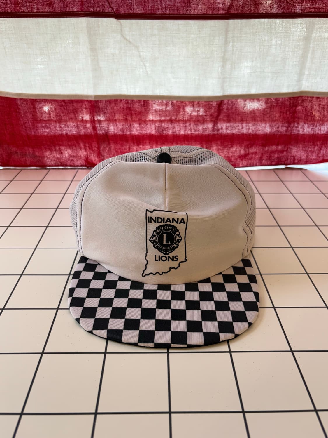 90s Checkboard 트러커캡 / Made in USA 상품이미지2