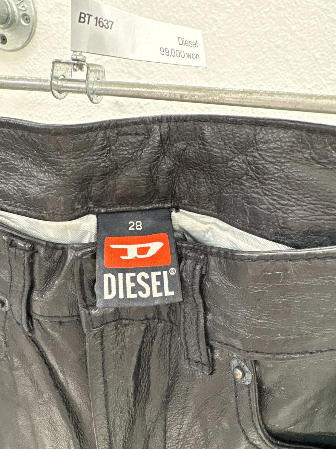 디젤 레더팬츠 상품이미지3