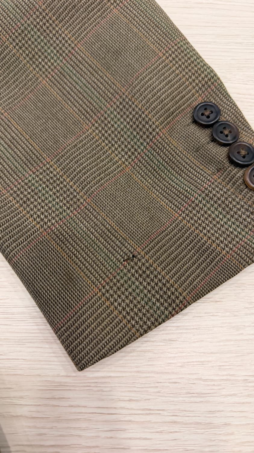 [택포] 제이프레스 글렌 체크 브라운 자켓 상품이미지4