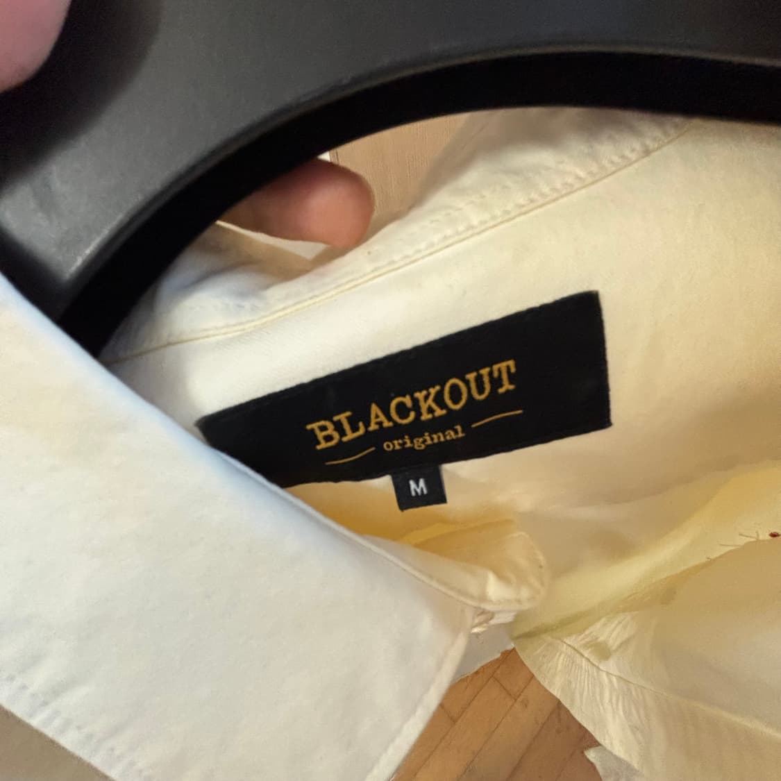 블랙 아웃 아이보리 워크 셔츠 M 상품이미지2