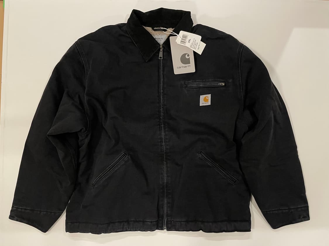 [XXL] 칼하트 디트로이트 OG 자켓 스톤 워시드 블랙 새상품 상품이미지1