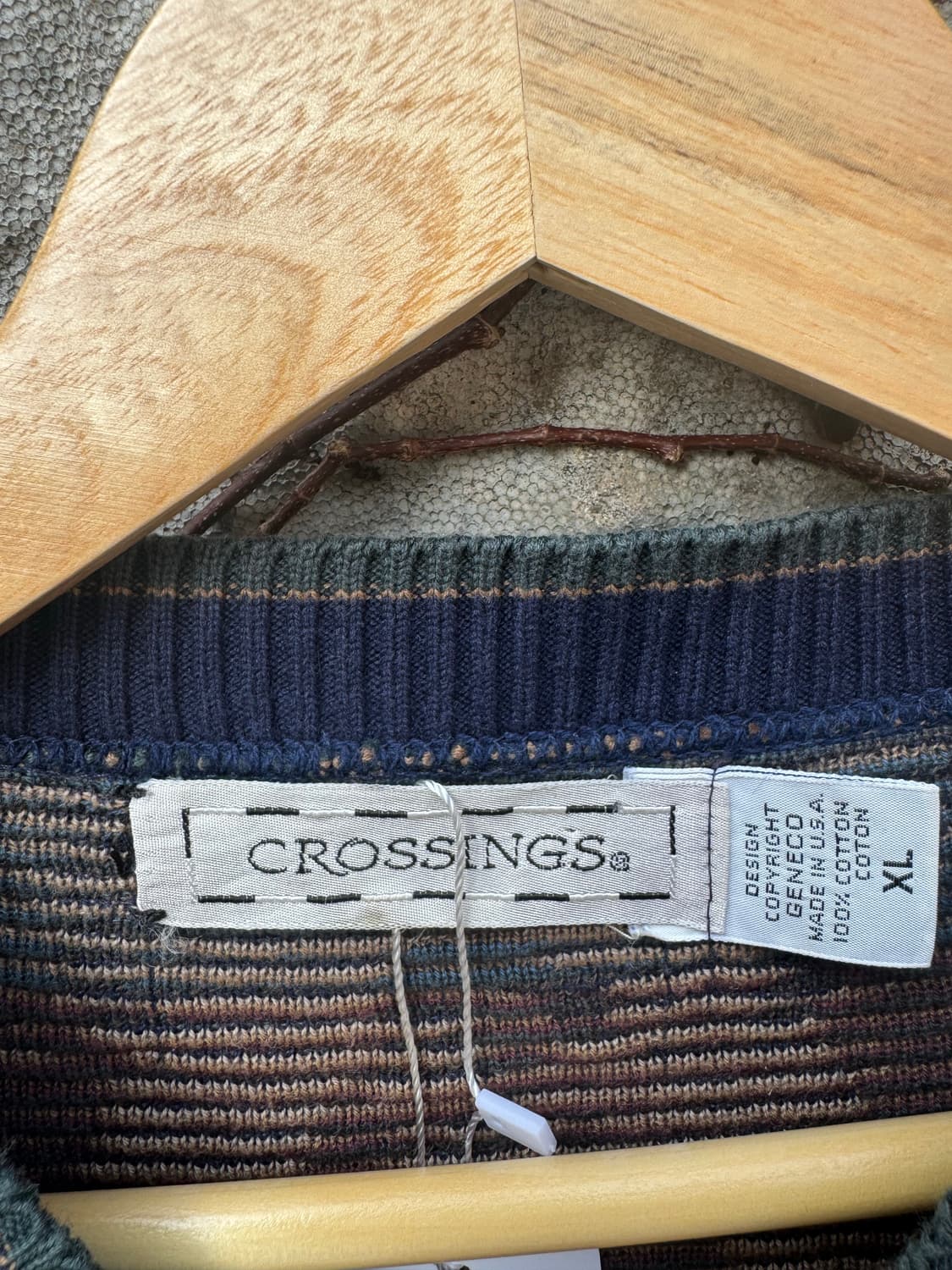 90s crossings 아가일 패턴 골프 그래픽 니트 xl 상품이미지5