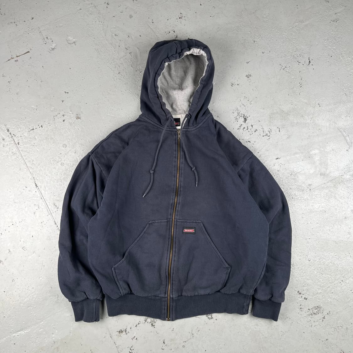 빈티지 디키즈 써멀 라인드 후드집업 네이비 상품이미지2