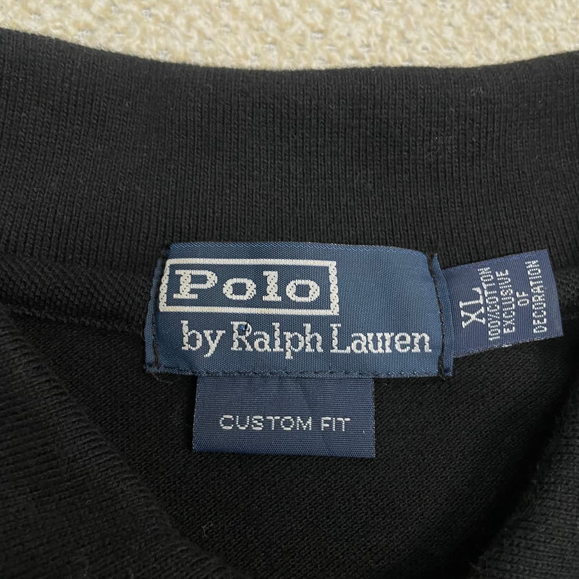 폴로 랄프로렌 빅 포니 치프키프 카라 반팔티 블랙 상품이미지3