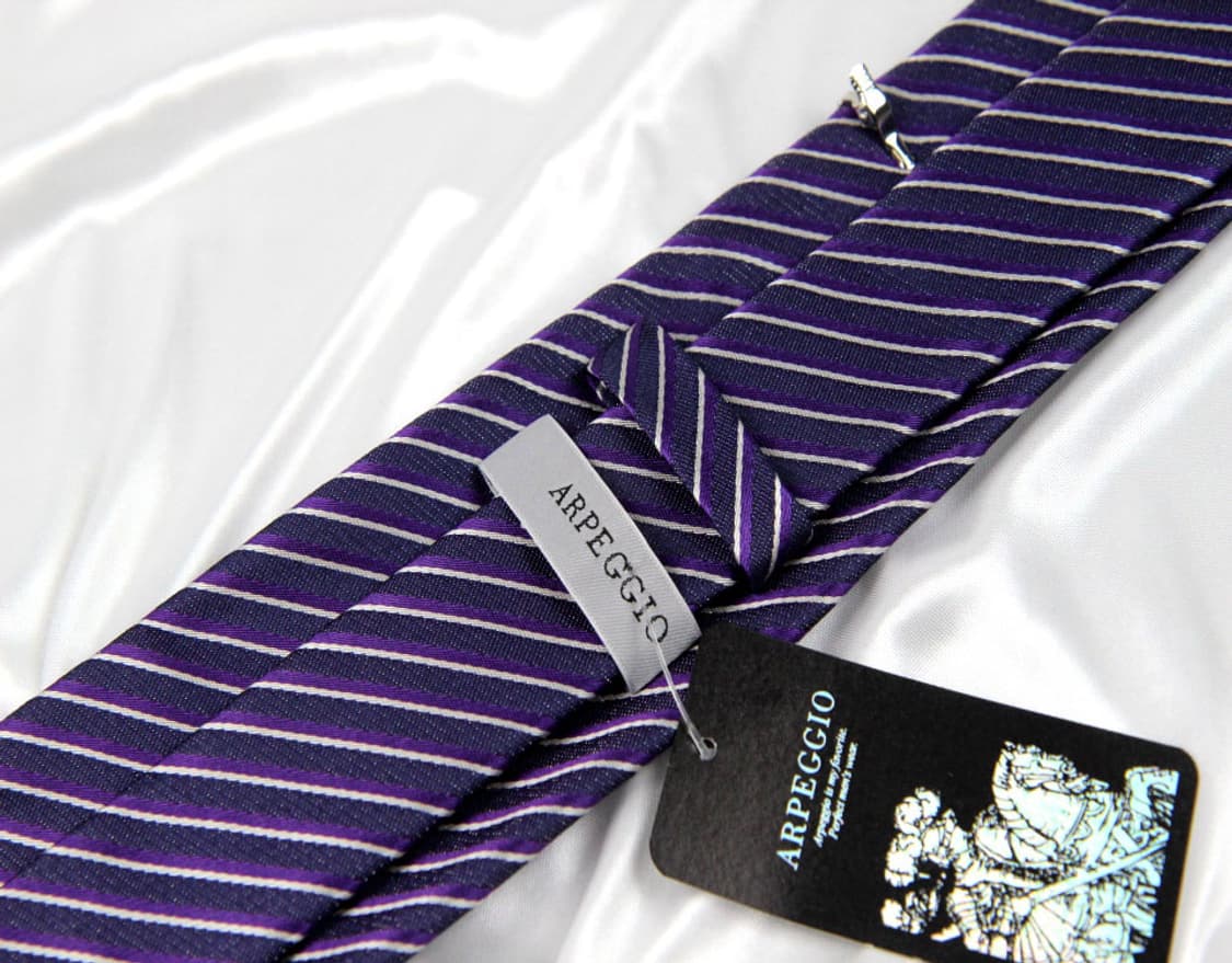 아르페지오 8.2cm 미사용 신형 넥타이핀 포함 남자 명품 넥타이 상품이미지3
