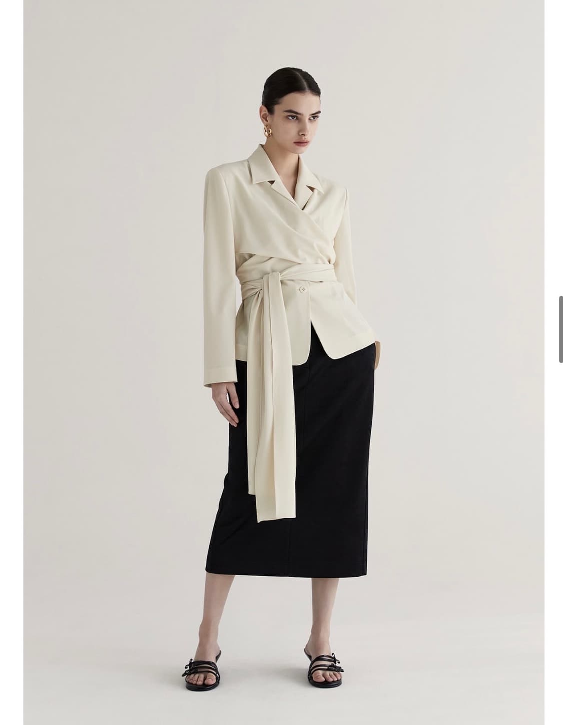 새상품)DRAGONBLUES 드래곤블루스 커버 랩 자켓 셔츠 M 상품이미지3