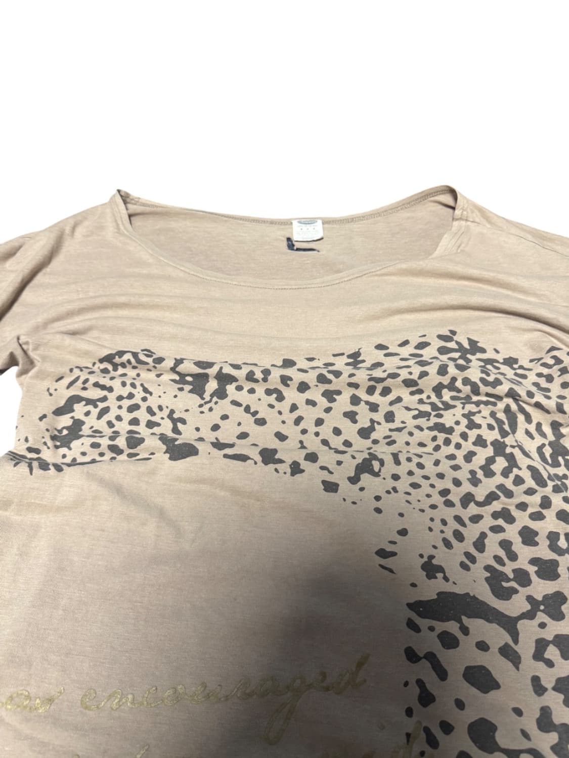 Leopard print slim t-shirt 상품이미지2