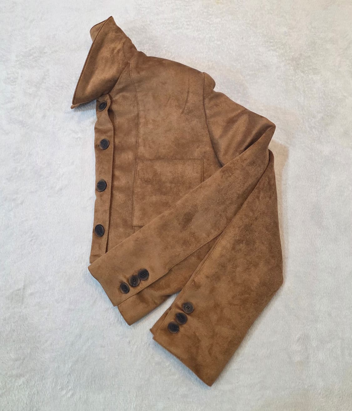 (여성) 벨벳 크롭 숏 자켓 상품이미지3