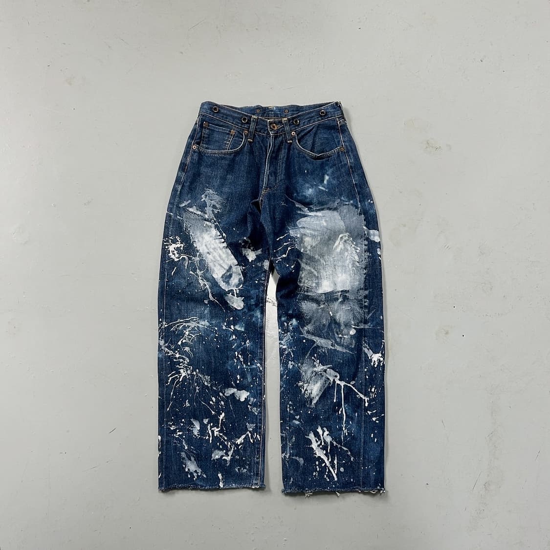 90s 에드윈 스플래쉬 페인팅 데님팬츠  상품이미지1