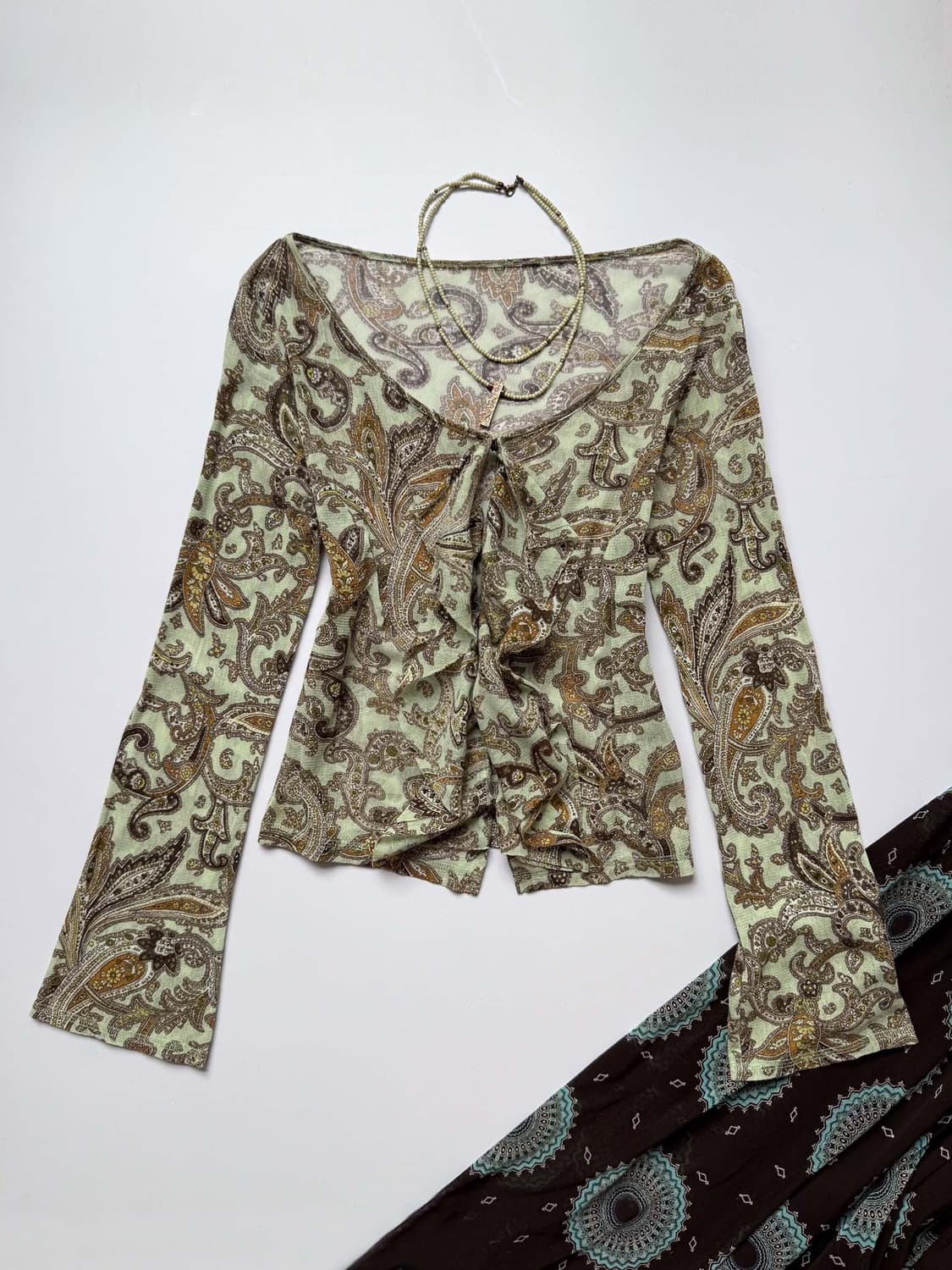 100% Cotton Paisley Cardigan 0293 상품이미지1