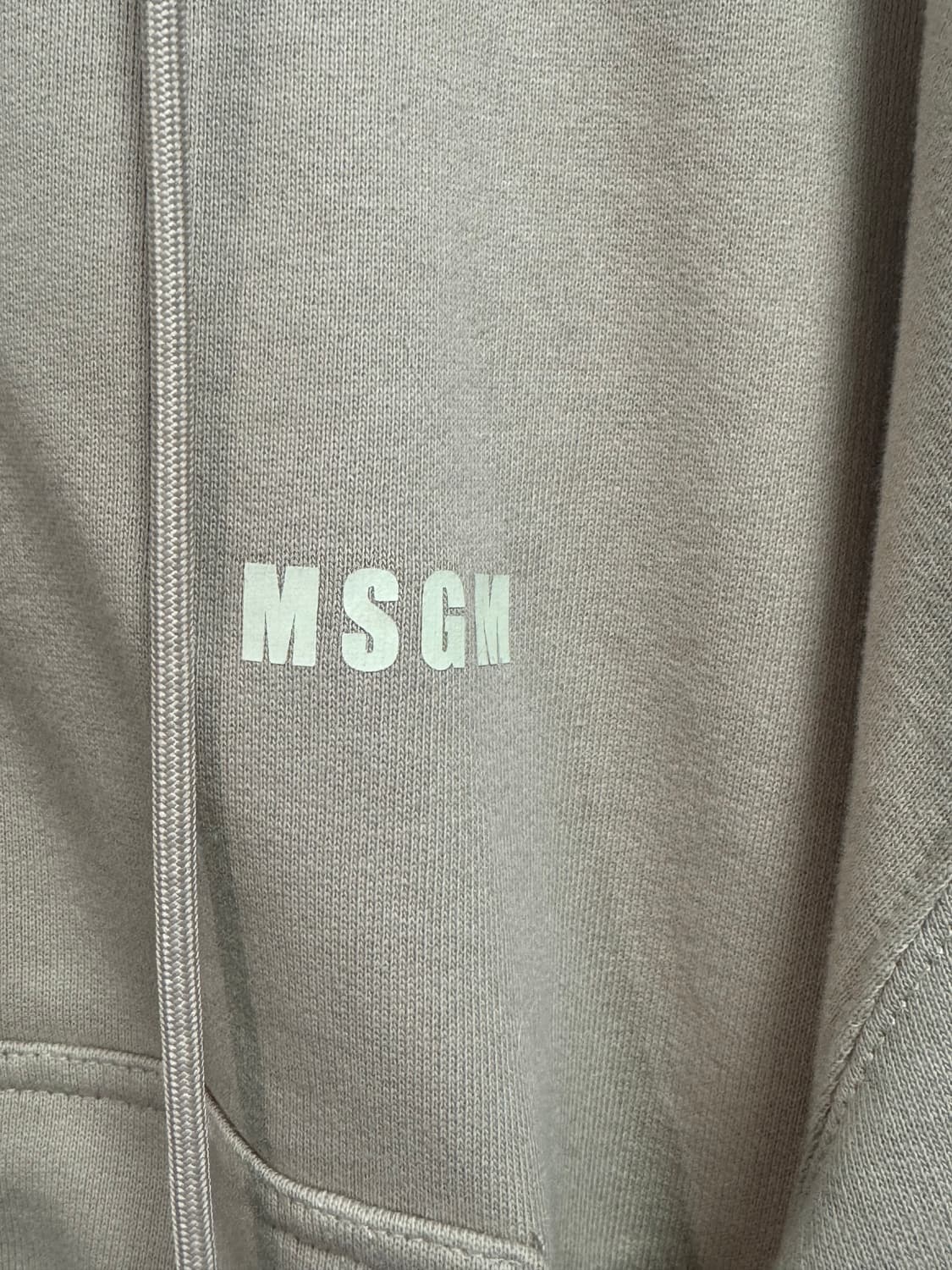 MSGM 베이지 후드집업 L 상품이미지3