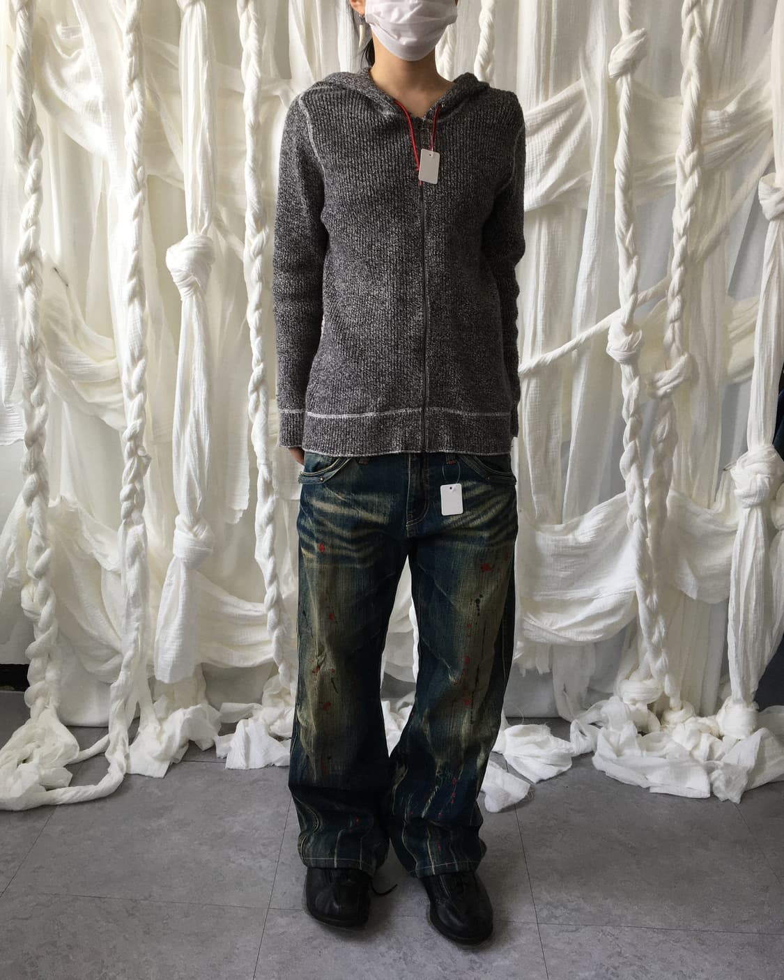 Gap ribbed hood zip up 상품이미지1