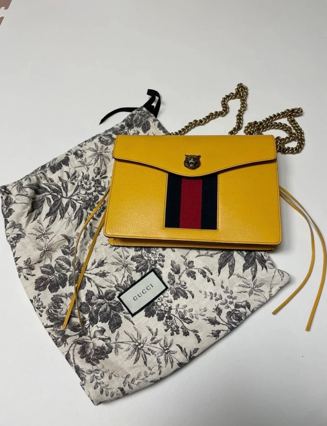 구찌 주미 체인백 옐로우 금장 상품이미지1