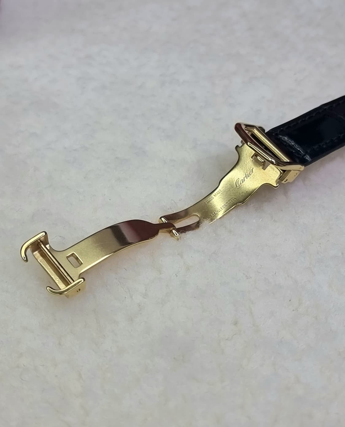 까르띠에 빈티지 탱크머스트 샴페인다이얼 골드 로만 디버클 스몰시계 99년 상품이미지4