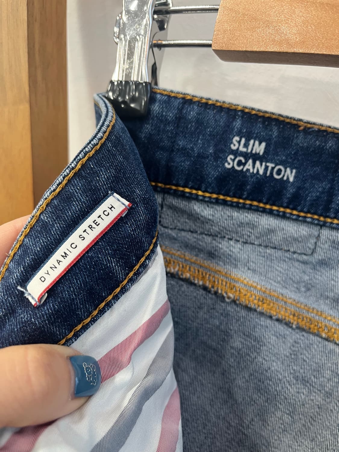 타미힐피거 SCANTON 슬림핏 데님 / 다크워싱 스트레치 청바지 상품이미지4