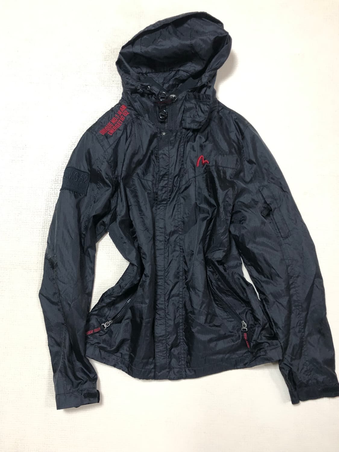 빈티지 에비수 블랙 바람막이 상품이미지9