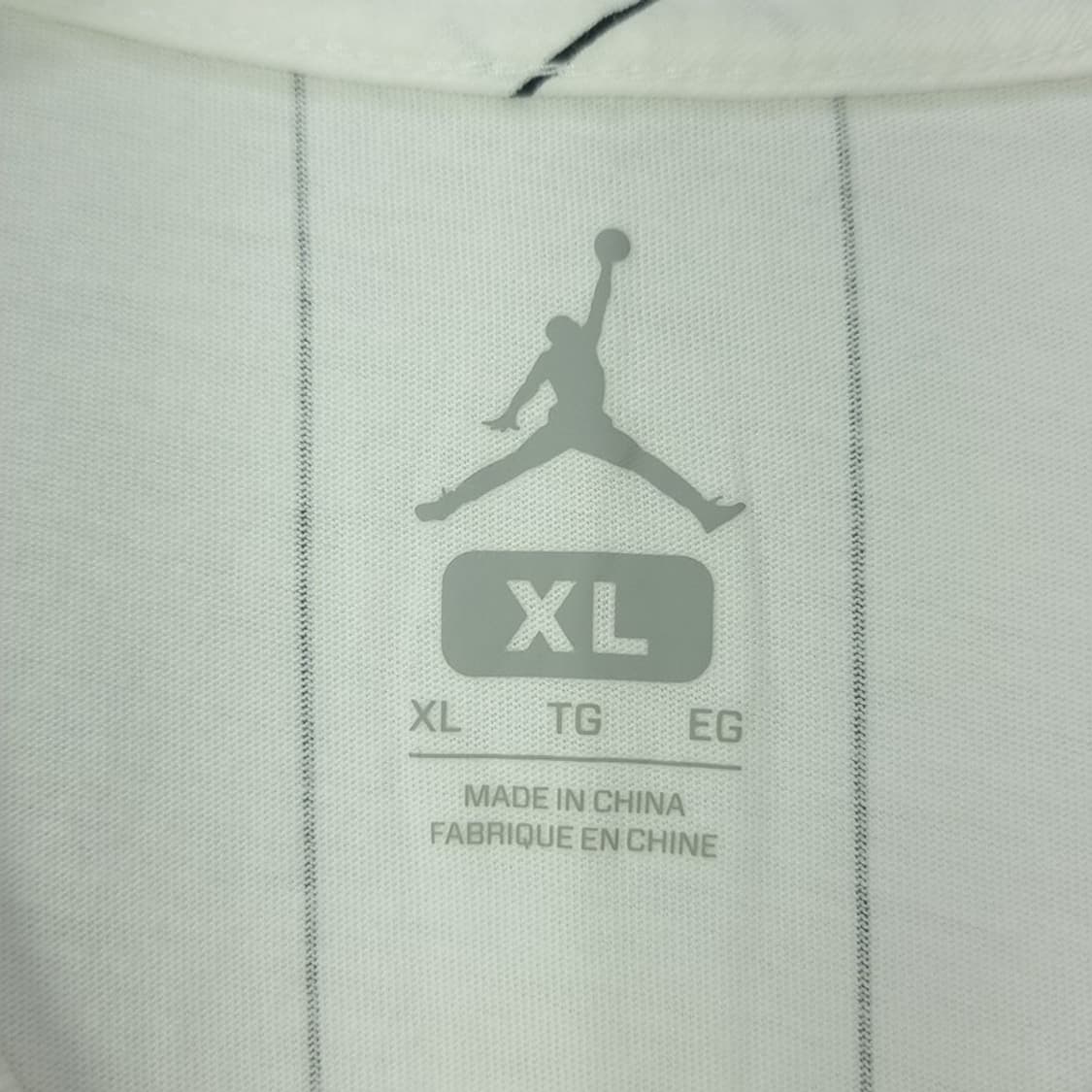 [나이키 조던] 반팔 로고 패치 스트라이프 반팔티 화이트 M20193 상품이미지9