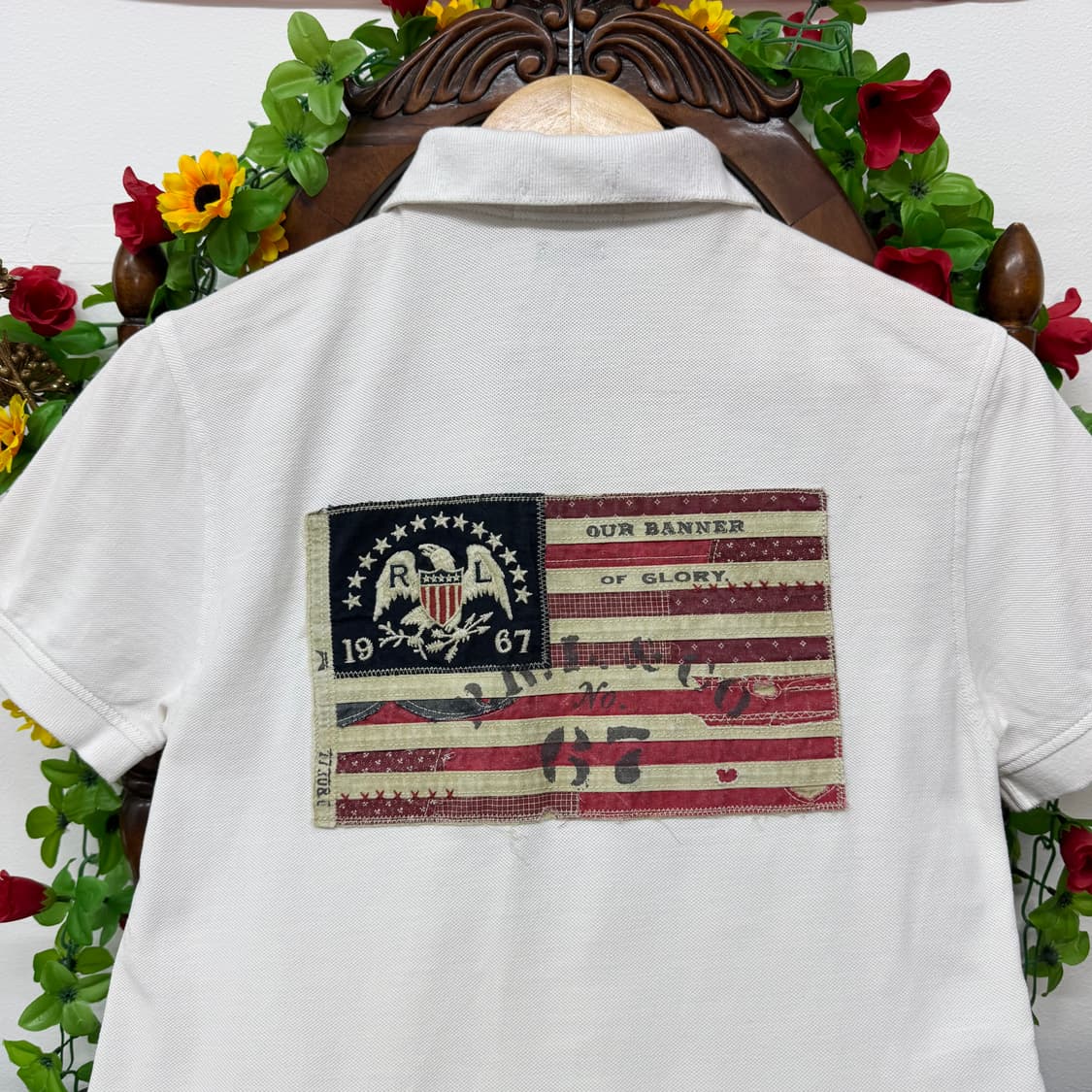 랄프로렌 폴로 성조기 카라 티셔츠 (XS)   상품이미지4