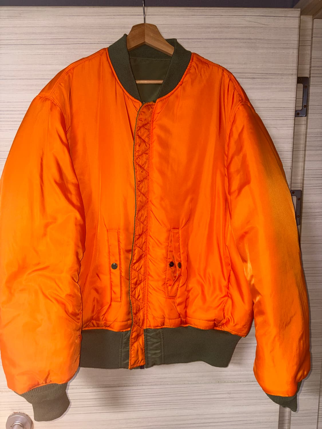 알파인더스트리 ma-1 리버시블 카키 XXXL 상품이미지3