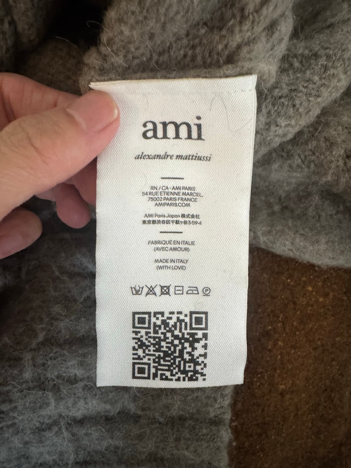 Ami 아미 알파카 폴로 니트 S 상품이미지5