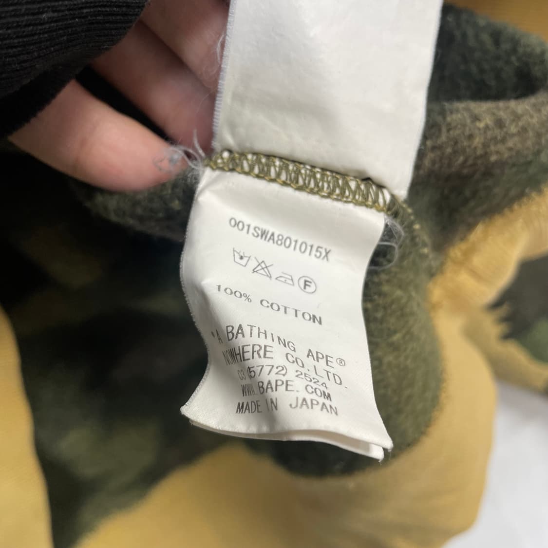 베이프 1st 황계 카모 맨투맨 상품이미지7