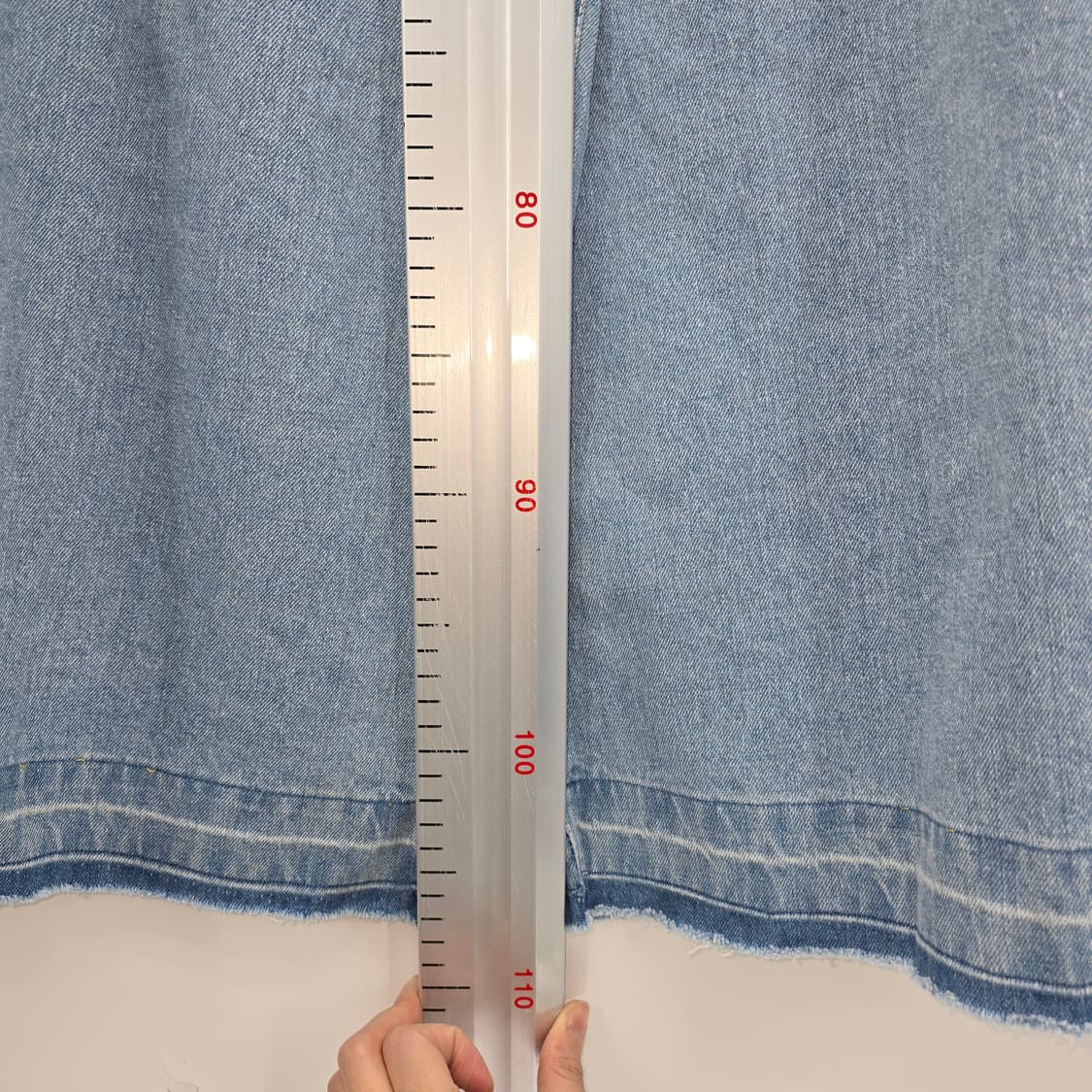 슈퍼 와이드 숏팬츠  데님 청바지 XL 상품이미지4