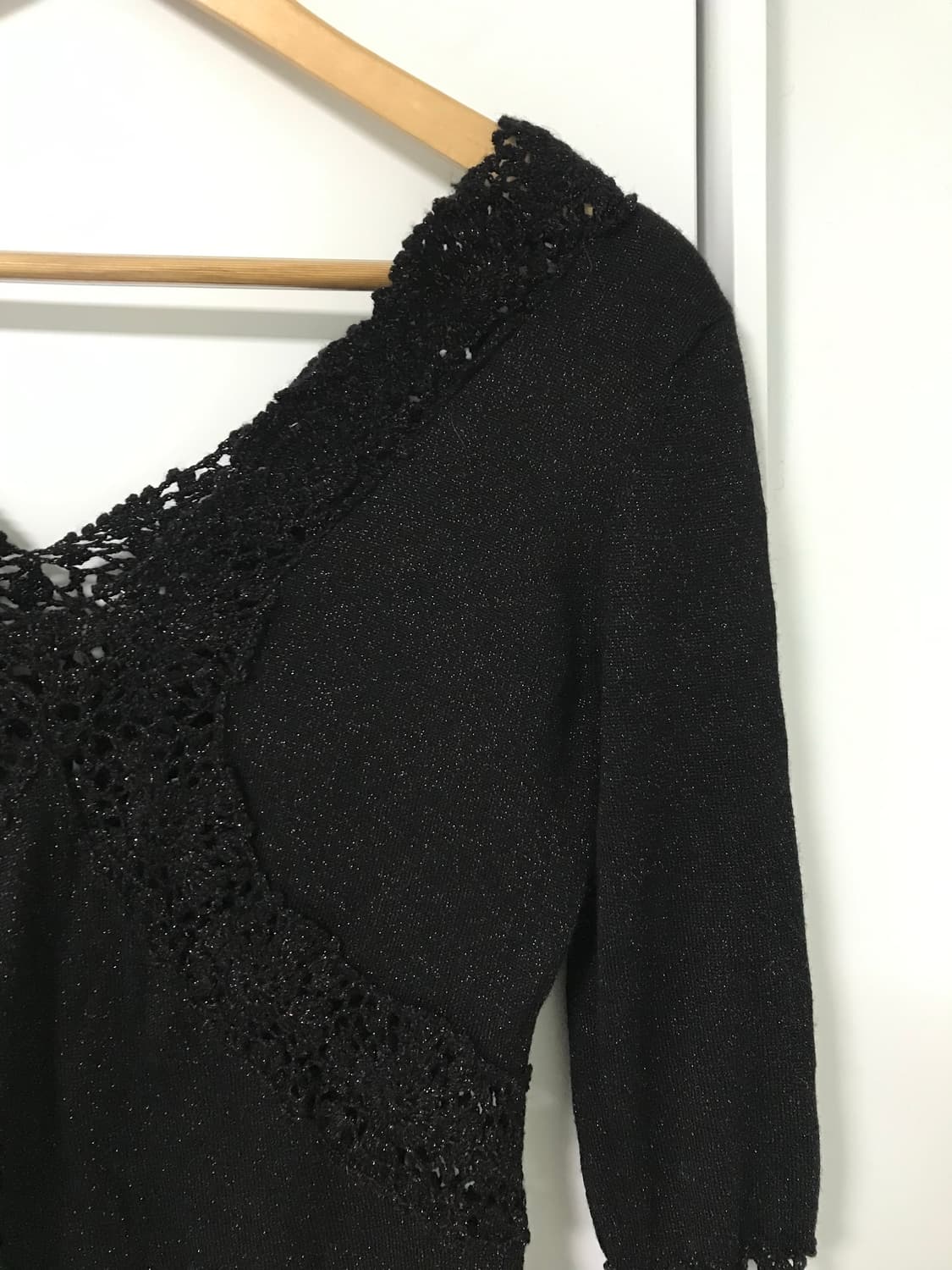vintage pearl lace top (black color) 상품이미지9