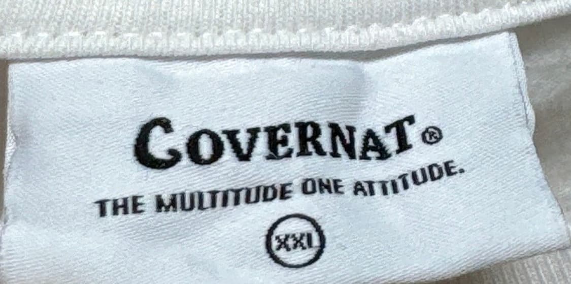 [2XL] 커버낫 어센틱 화이트 반팔 티셔츠 상품이미지4